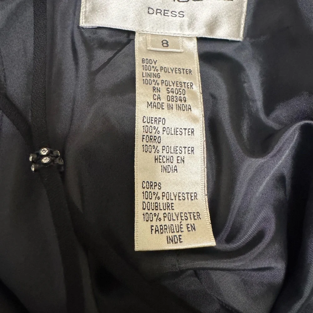 Vintage Evan Picone  Elegant Black Maxi Dress - Picture 7 of 8